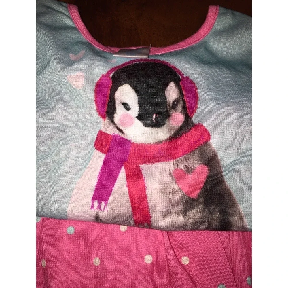 NWT Children's Place Girls 2 Piece Pajamas, Blue Pink Size 3T (AH)